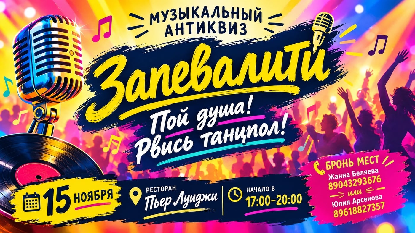 Музыкальный антиквиз «Пой, душа, рвись танцпол!»