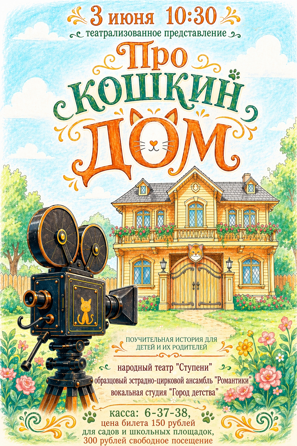 Театрализованное представление "Про кошкин дом"