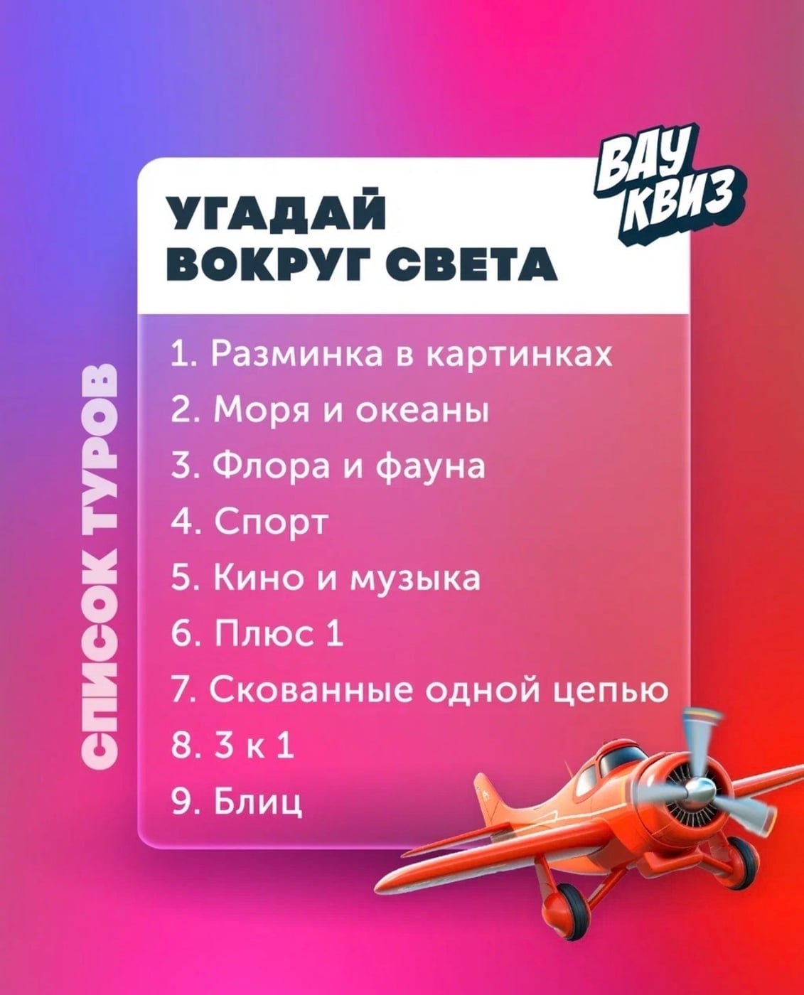 Узнайте мир на квизе «Вокруг света» в ресторане Пена