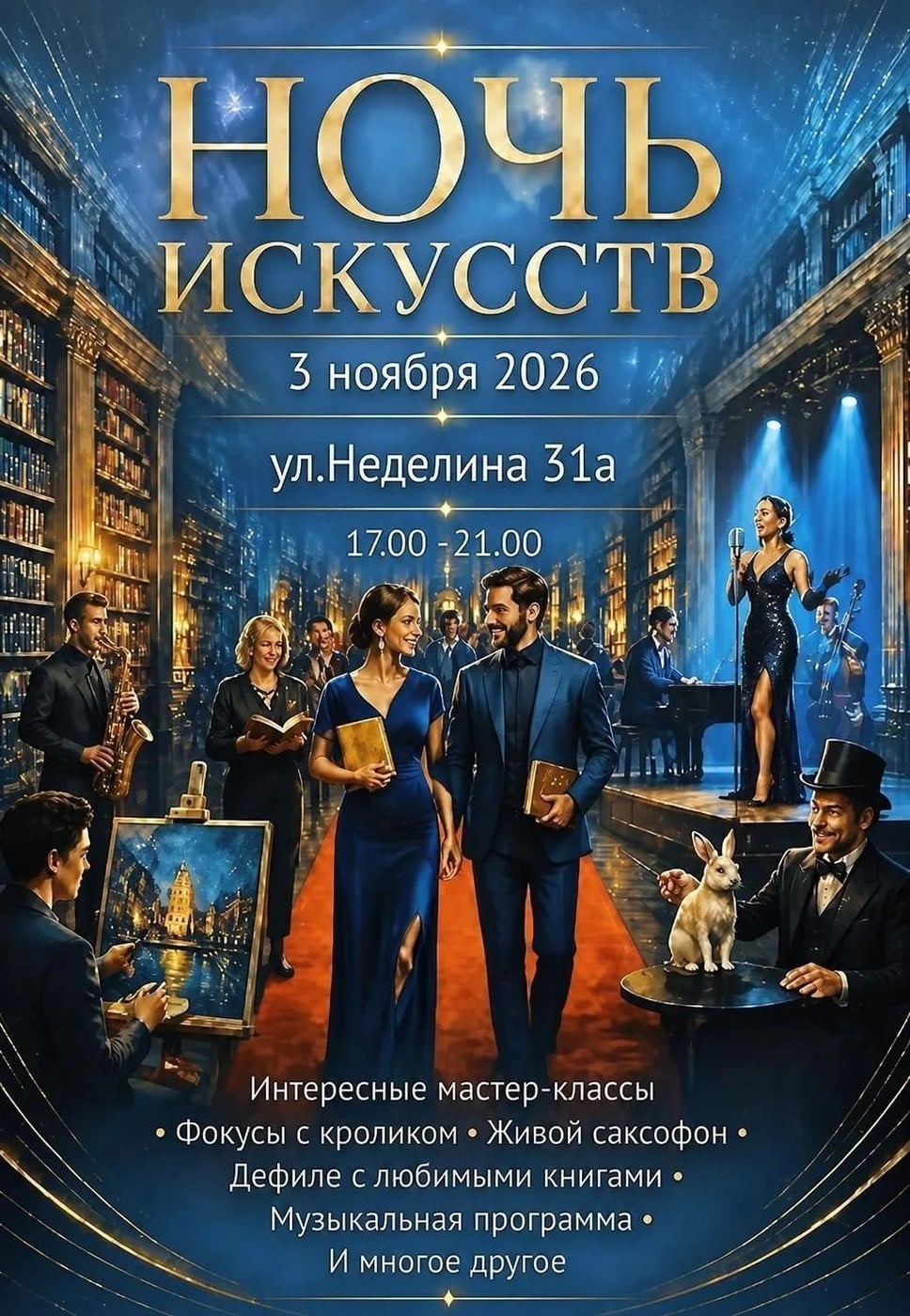 Ночь искусств пройдет в Липецкой областной библиотеке 3 ноября