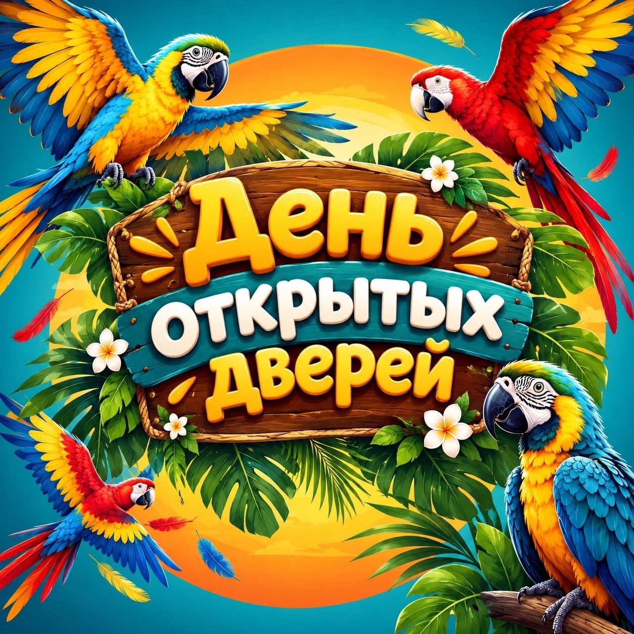 ДЕНЬ ОТКРЫТЫХ ДВЕРЕЙ В «ОСТРОВЕ ПОПУГАЕВ»!