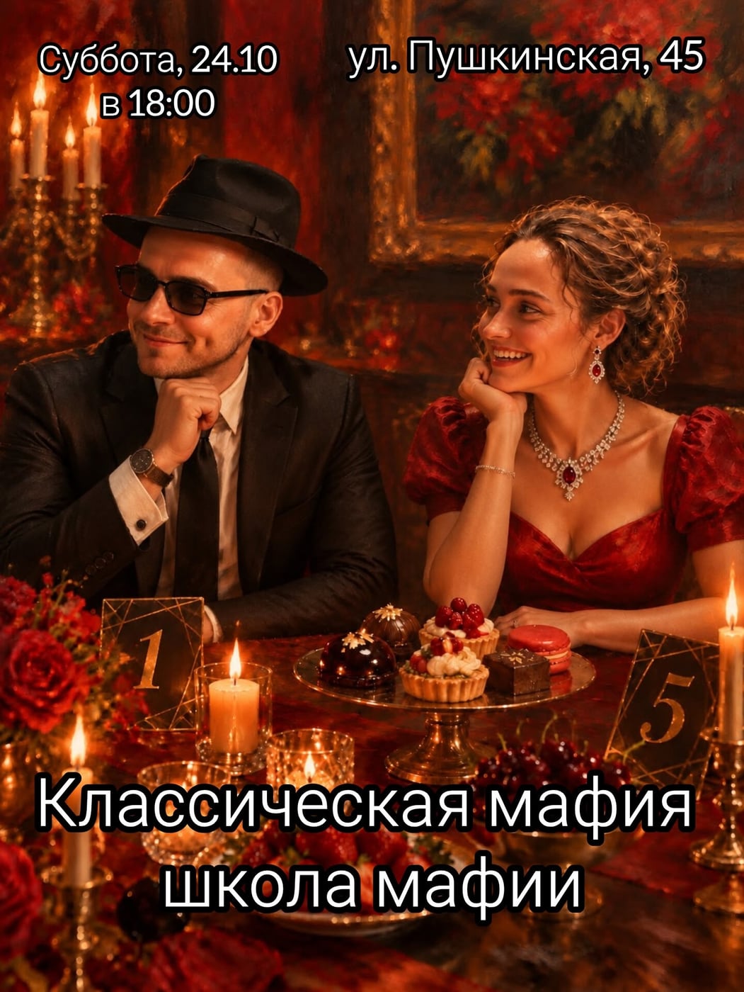 Суббота, 24.10 в 18:00 приглашаем на фановые игры в клссическую мафию