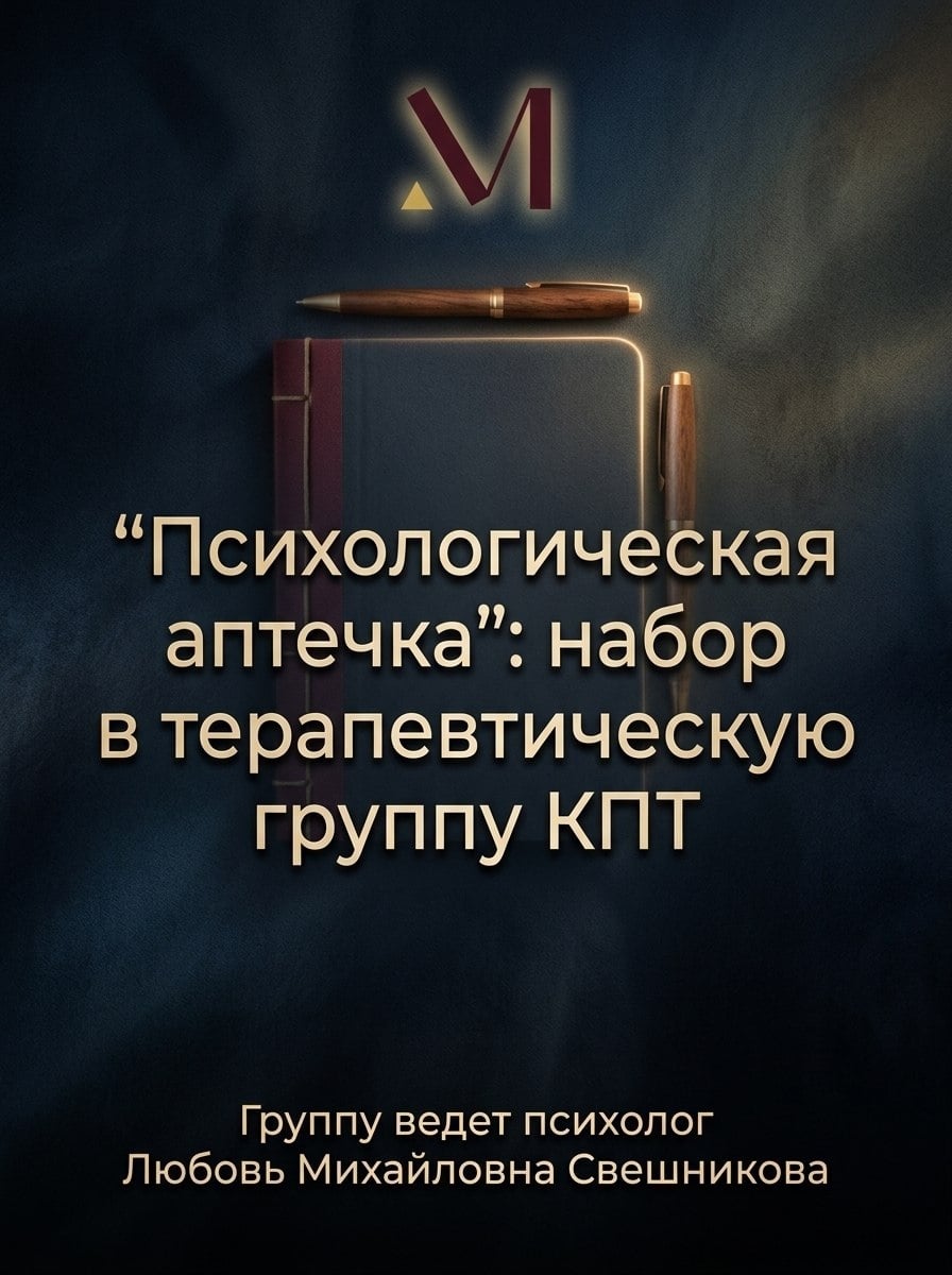 «Психологическая аптечка»: набор в терапевтическую группу КПТ