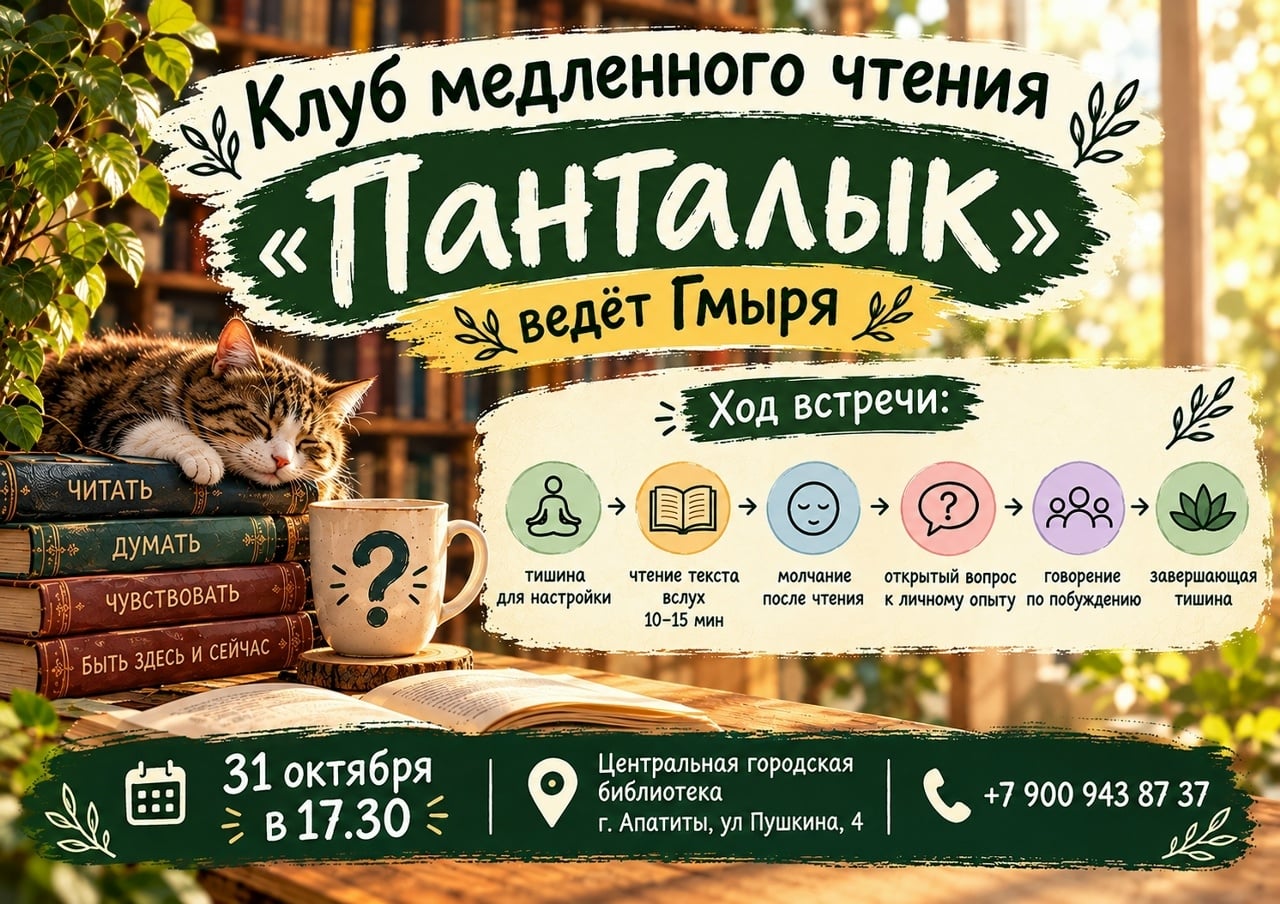 Новый клуб в центральной библиотеке — «Панталык»!