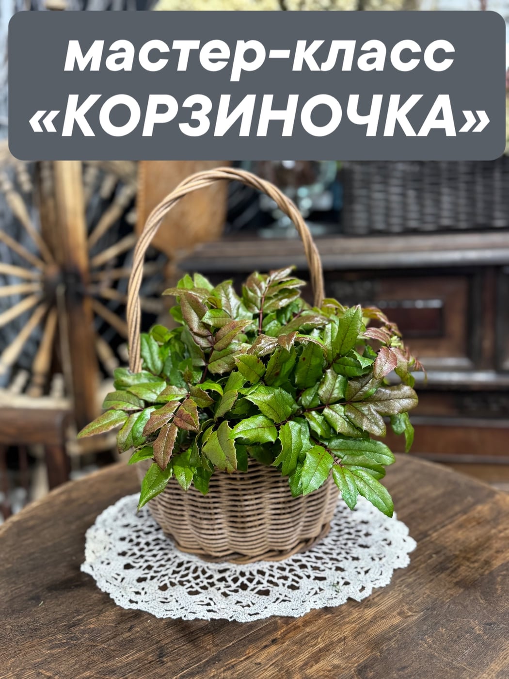ЗАПИСЬ НА МАСТЕР-КЛАССЫ «КОРЗИНОЧКА»