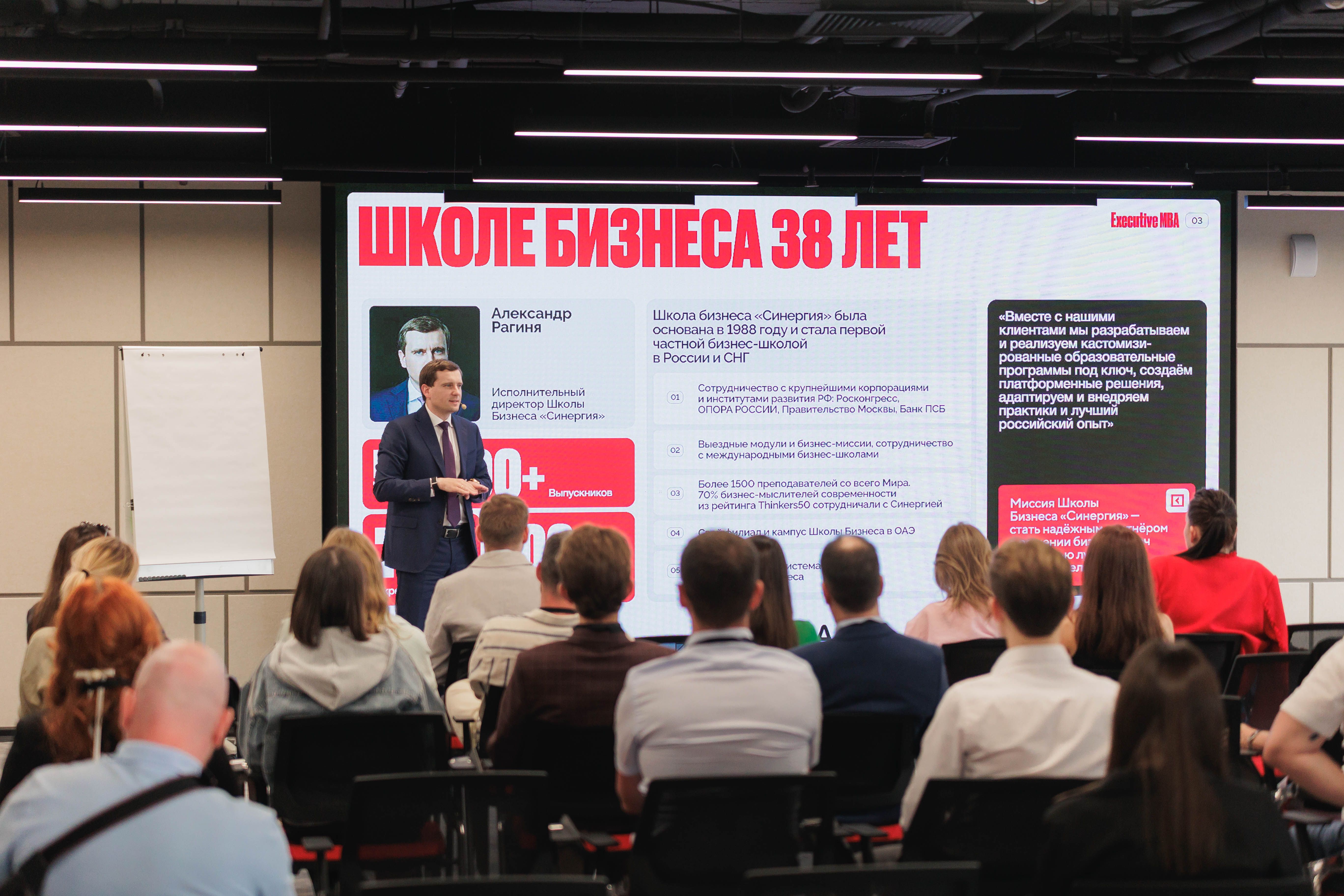 Лекции для управленцев в Школе бизнеса «Синергия»