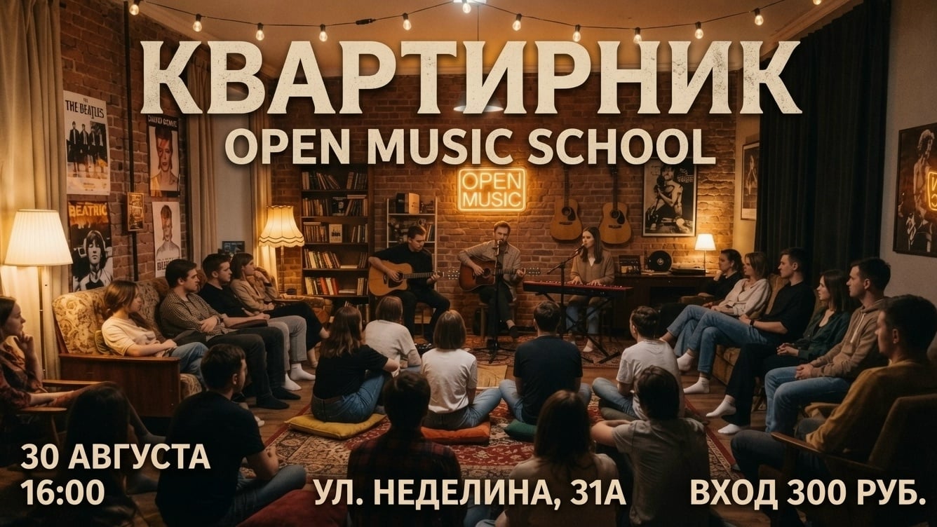 КВАРТИРНИК • OPEN MUSIC • 30 АВГУСТА