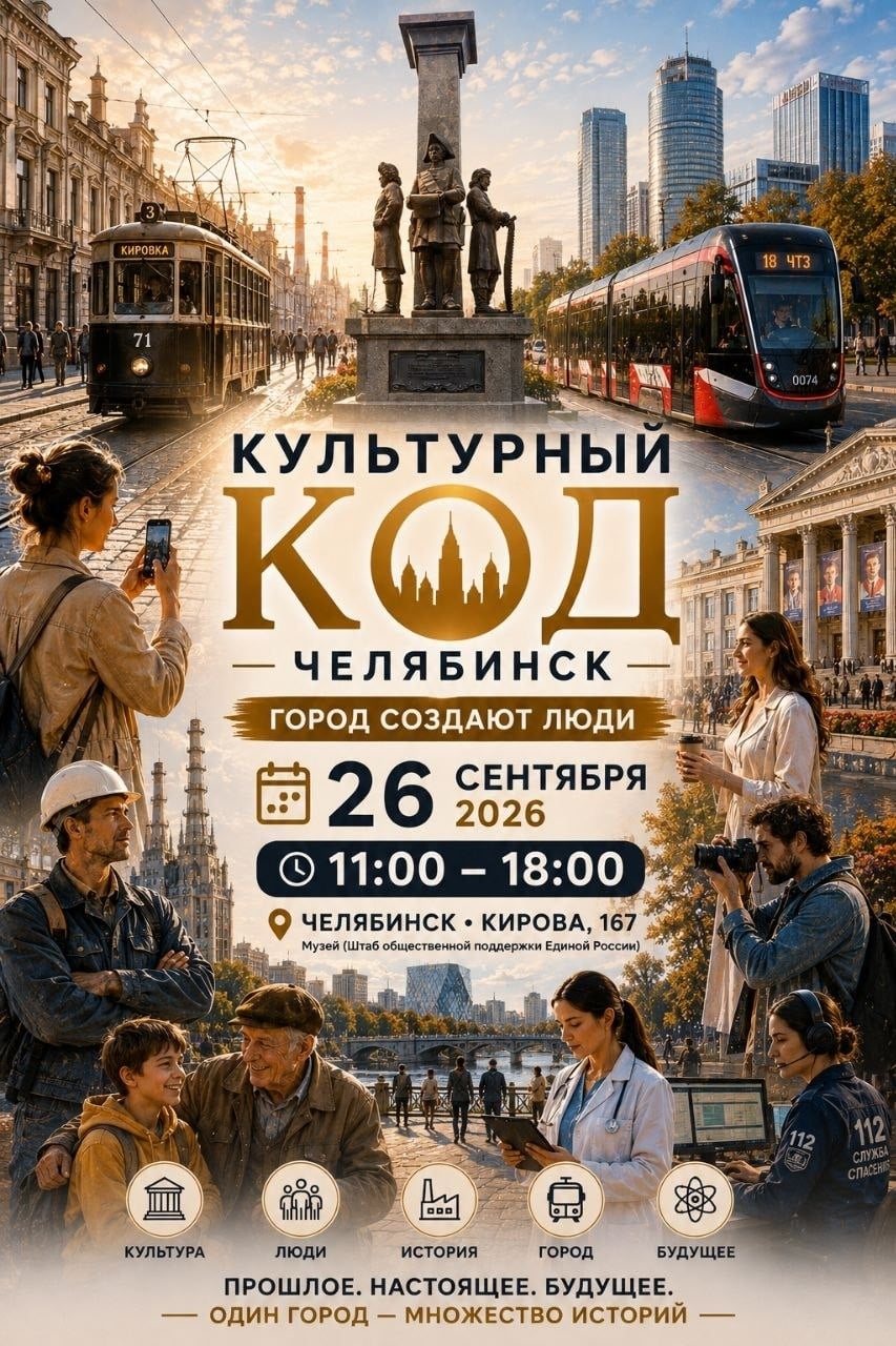 «КУЛЬТУРНЫЙ КОД ЧЕЛЯБИНСКА» — ГОРОД В ТРЁХ ВРЕМЕНАХ