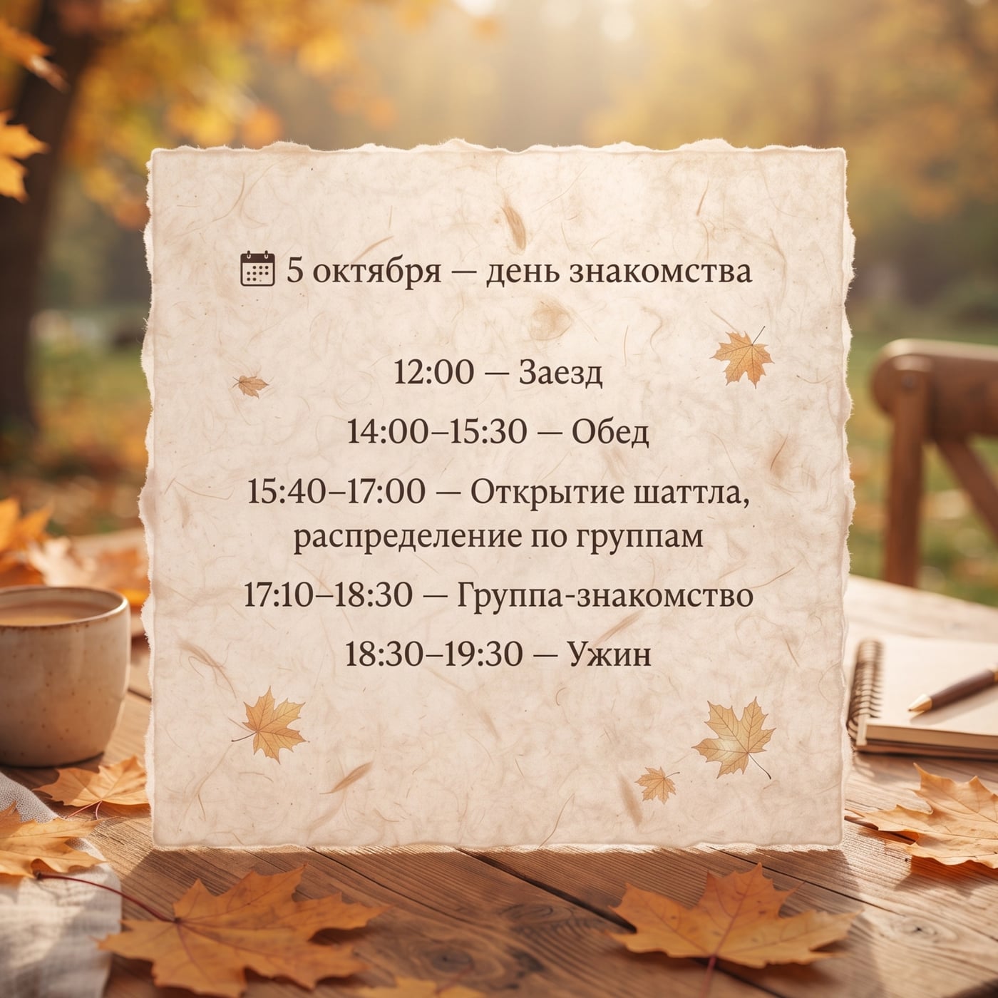 Осенний терапевтический шаттл в «Арт-Пензе»: расписание наших дней