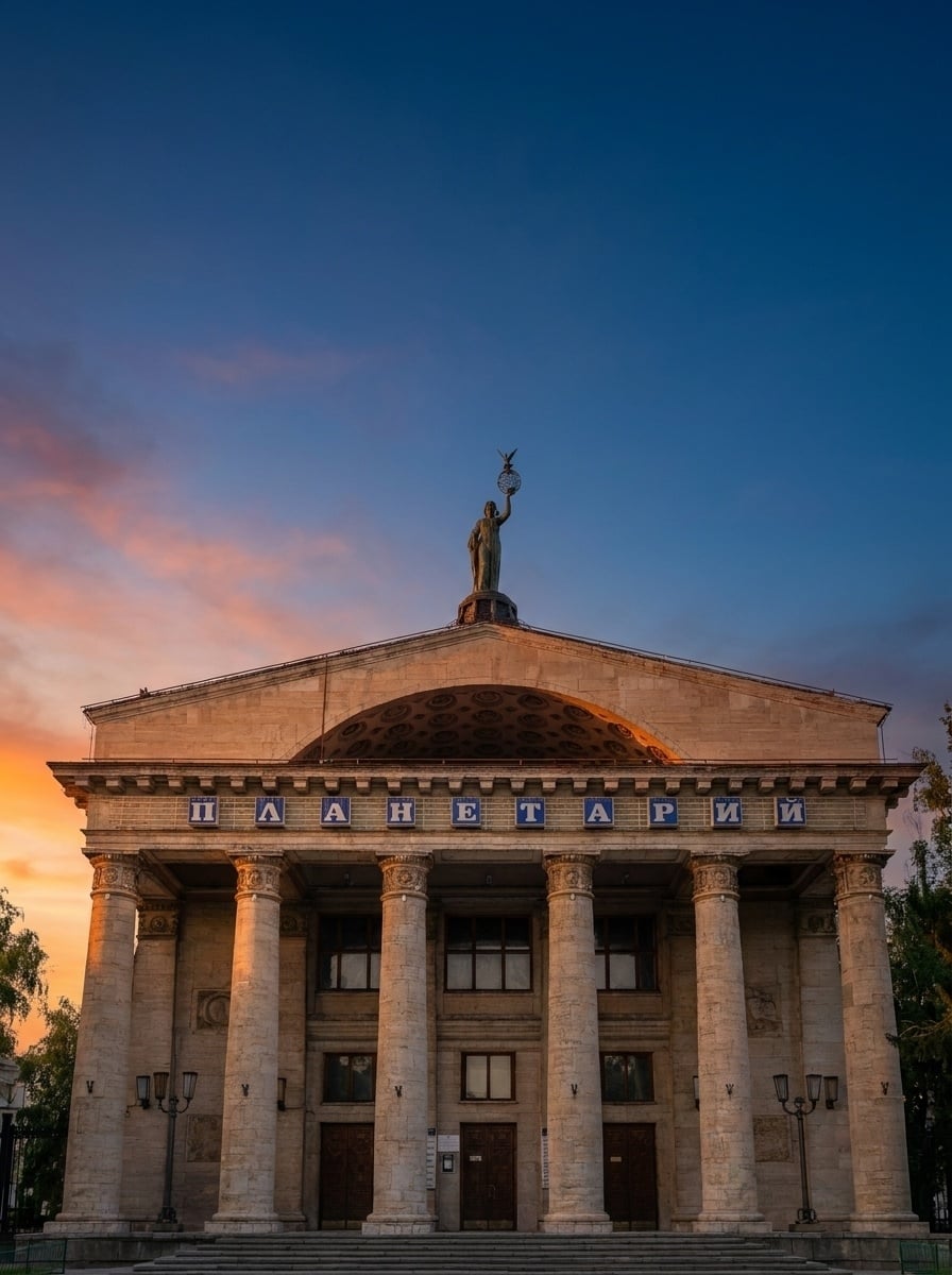 Вот такие фотографии нашего планетария у меня получились!