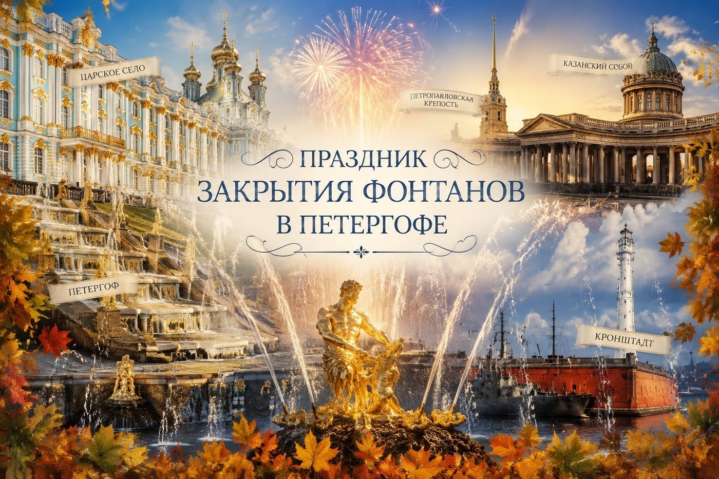 ПРАЗДНИК ЗАКРЫТИЯ ФОНТАНОВ В ПЕТЕРГОФЕ