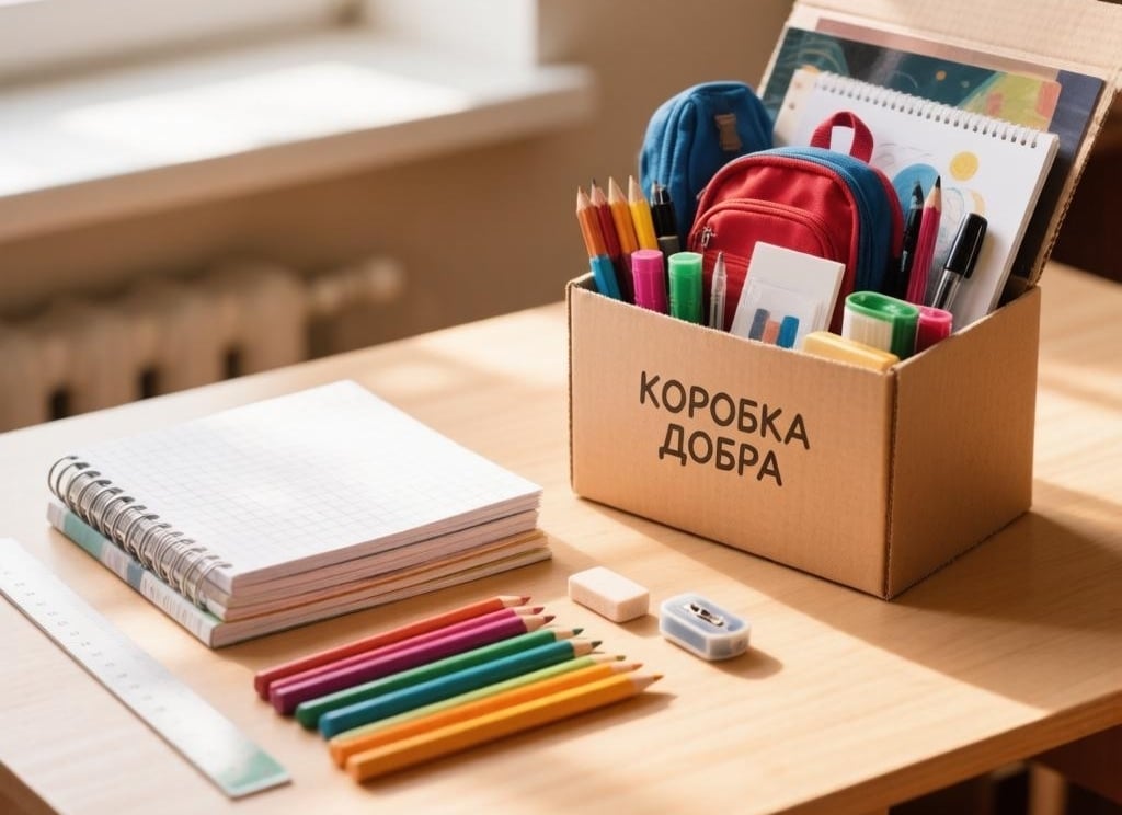 АКЦИЯ «КОРОБКА ДОБРА»: СОБЕРЕМ ДЕТЕЙ В ШКОЛУ ВМЕСТЕ!