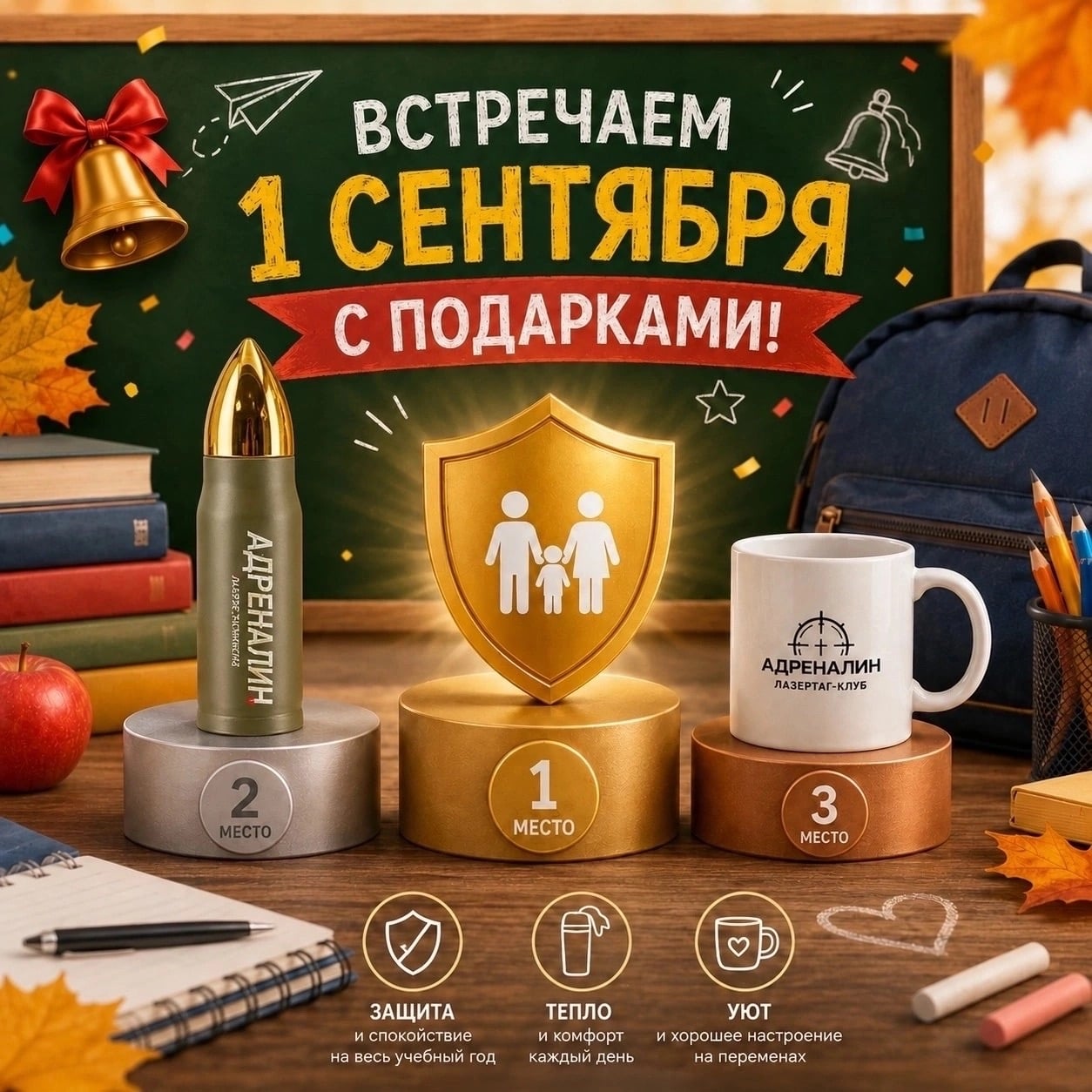 ВСТРЕЧАЕМ 1 СЕНТЯБРЯ С ПОДАРКАМИ!