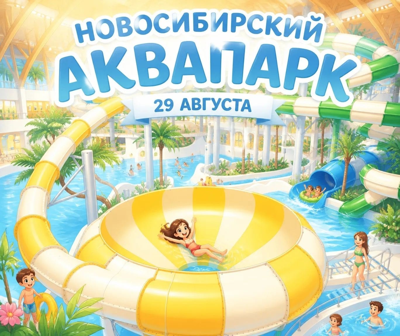 Жаркий август — время освежиться в «Аквамире»!