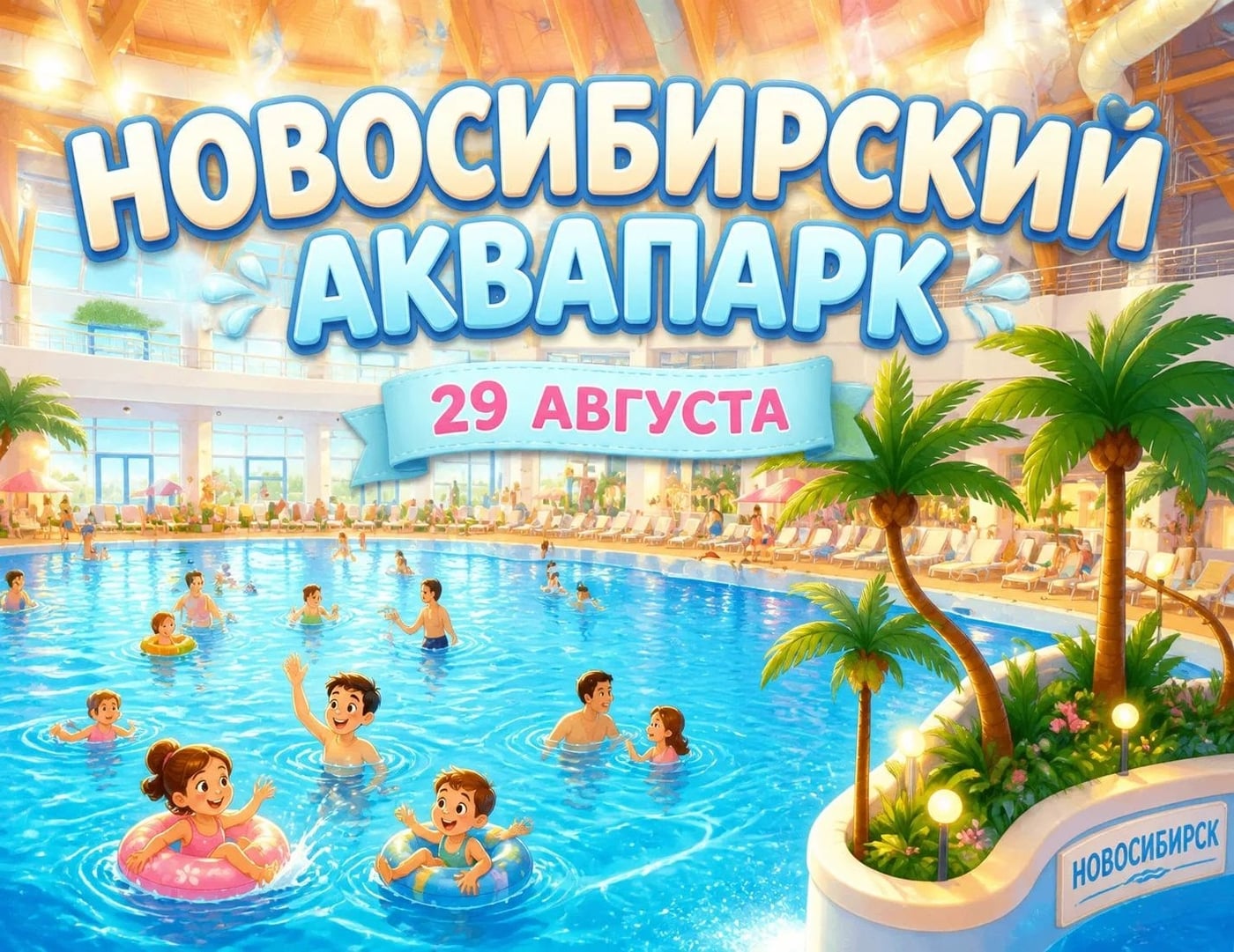 Жаркий август — время освежиться в «Аквамире»!