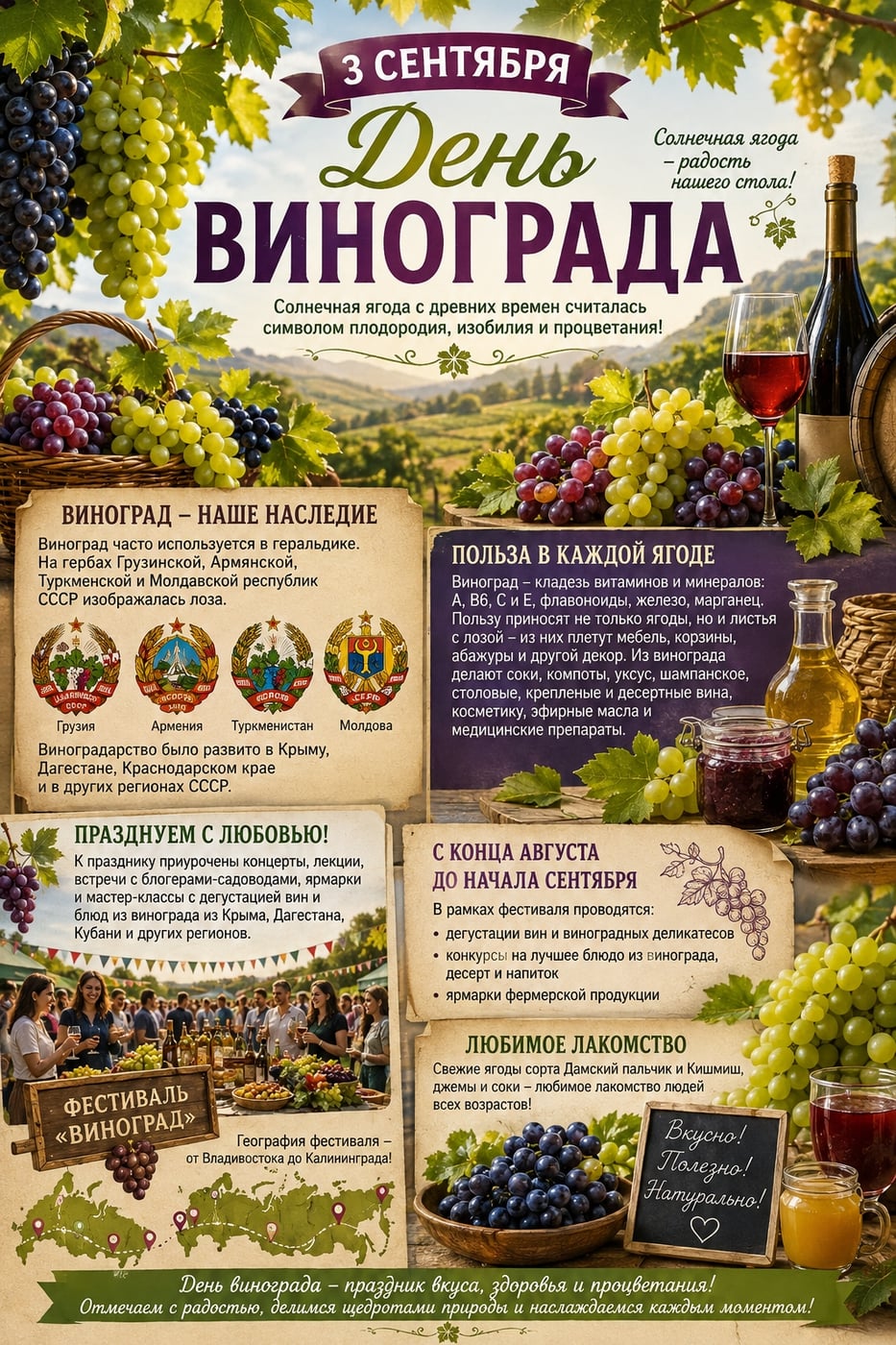 День винограда 3 сентября