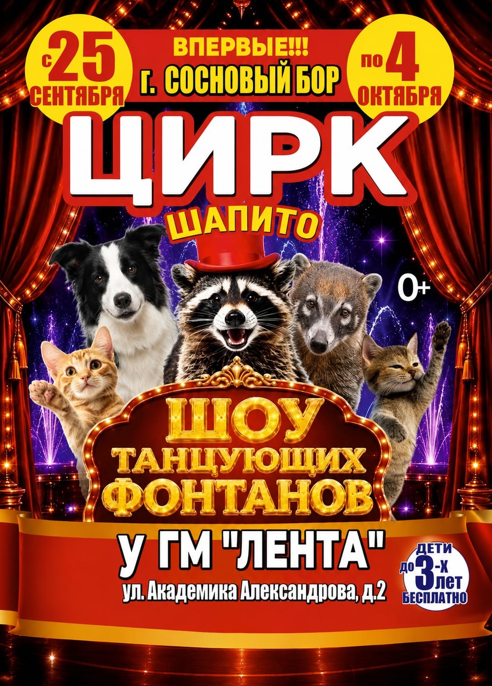 Цирк-шапито «Долины Диких Яблонь», Сосновый Бор