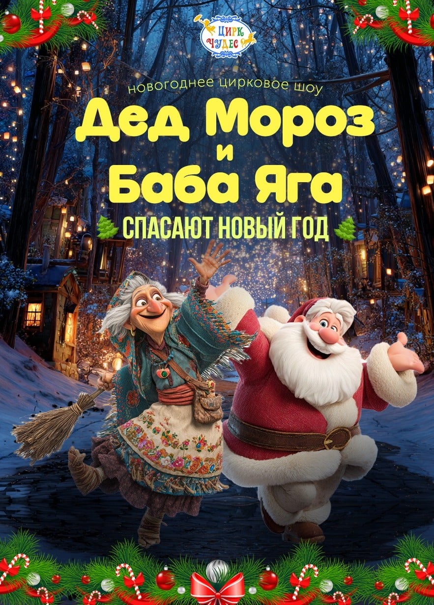 Цирковое шоу «Дед Мороз и Баба Яга спасают Новый год», Московский