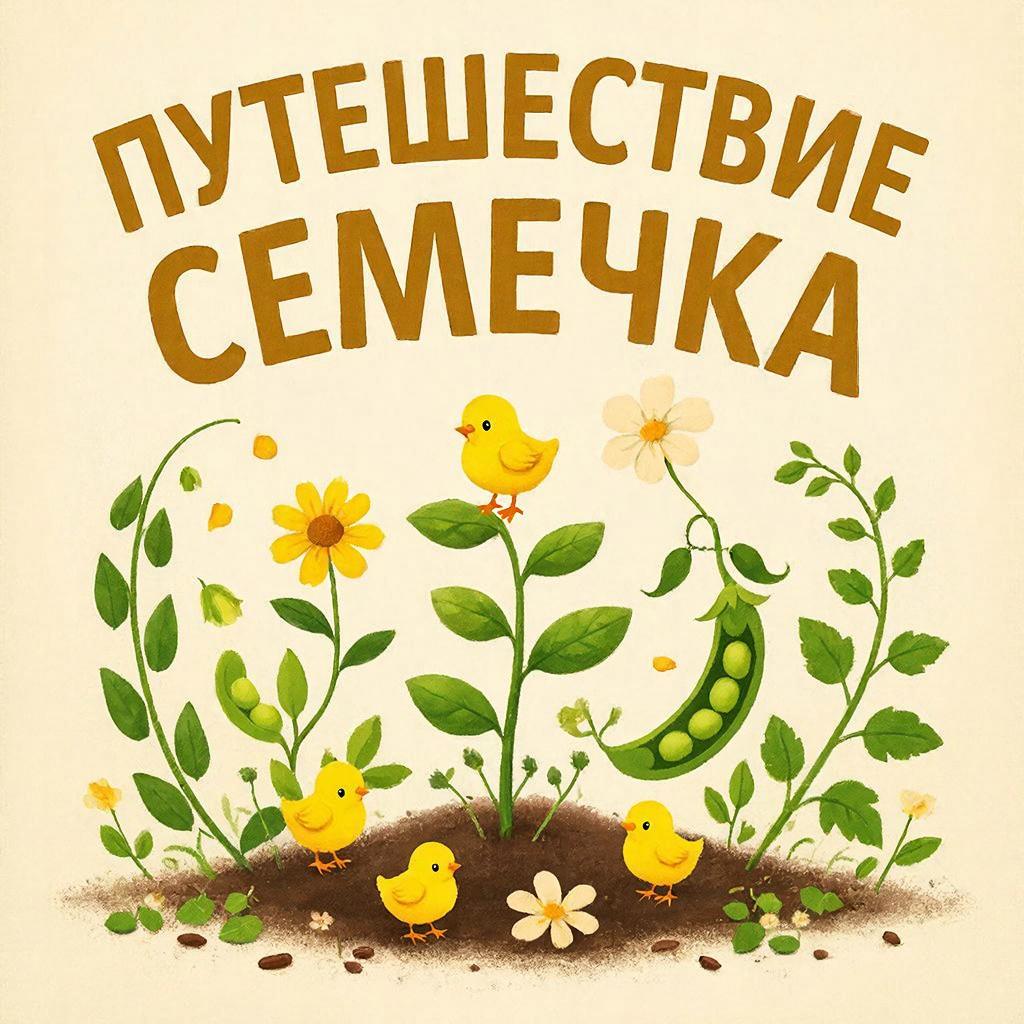 Сенсорный интерактивный спектакль «Путешествие семечка» + мастер-класс по посадке микрозелени (школа Создание)
