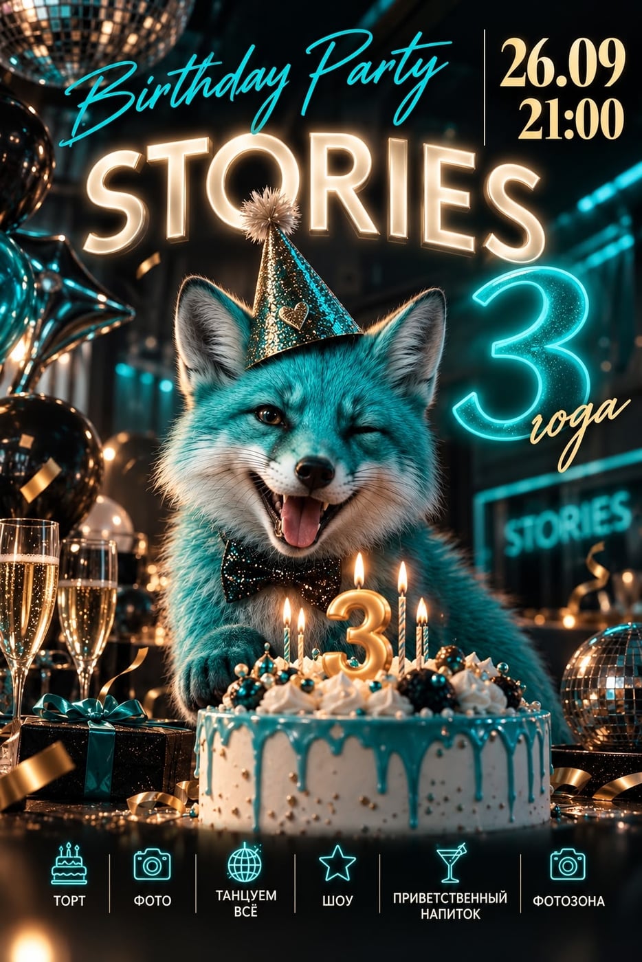 26 СЕНТЯБРЯ | ВЕЧЕРИНКА | BIRTHDAY STORIES PARTY - 3 ГОДА!