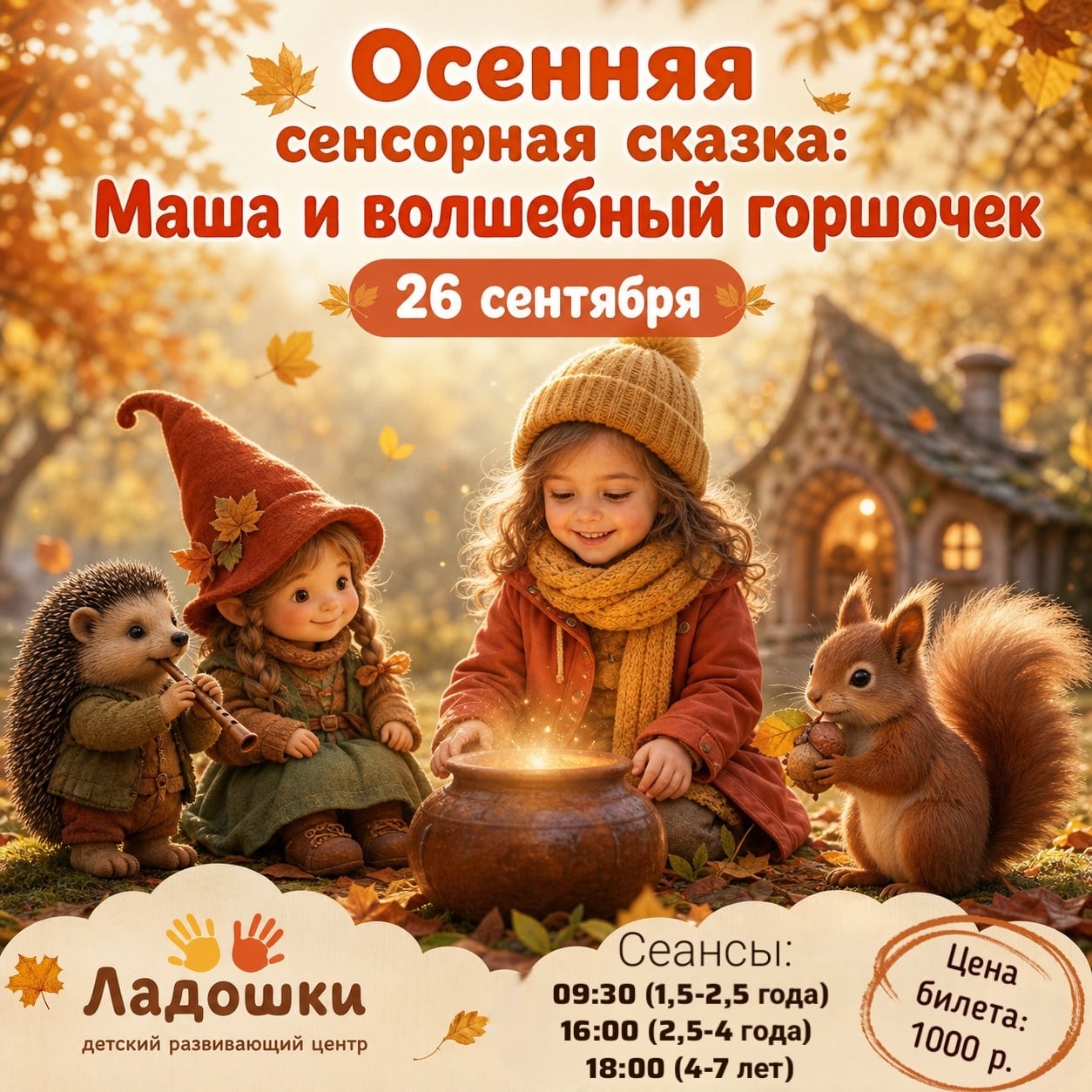 НОВАЯ осенняя СКАЗКА в «Ладошках»!