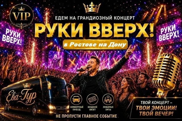 Едем на грандиозный концерт группы «Руки Вверх!»