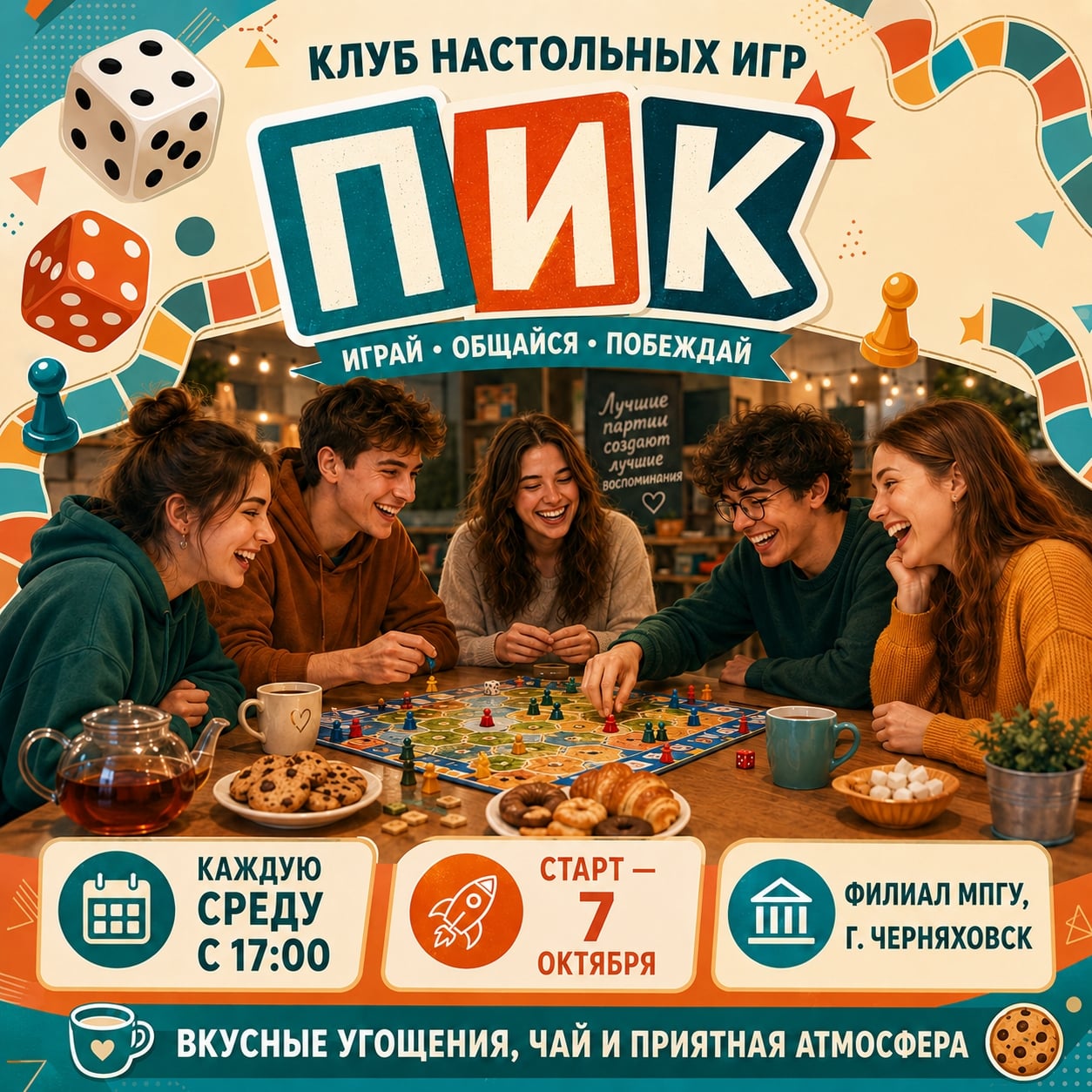 Открываем клуб настольных игр «ПИК»!