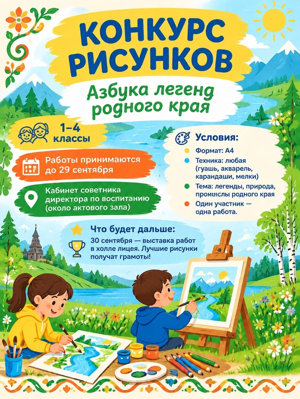 Конкурс рисунков «Азбука легенд родного края»