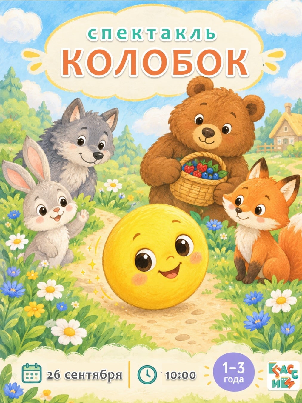 Сказка для самых маленьких! «Колобок» в Классиках