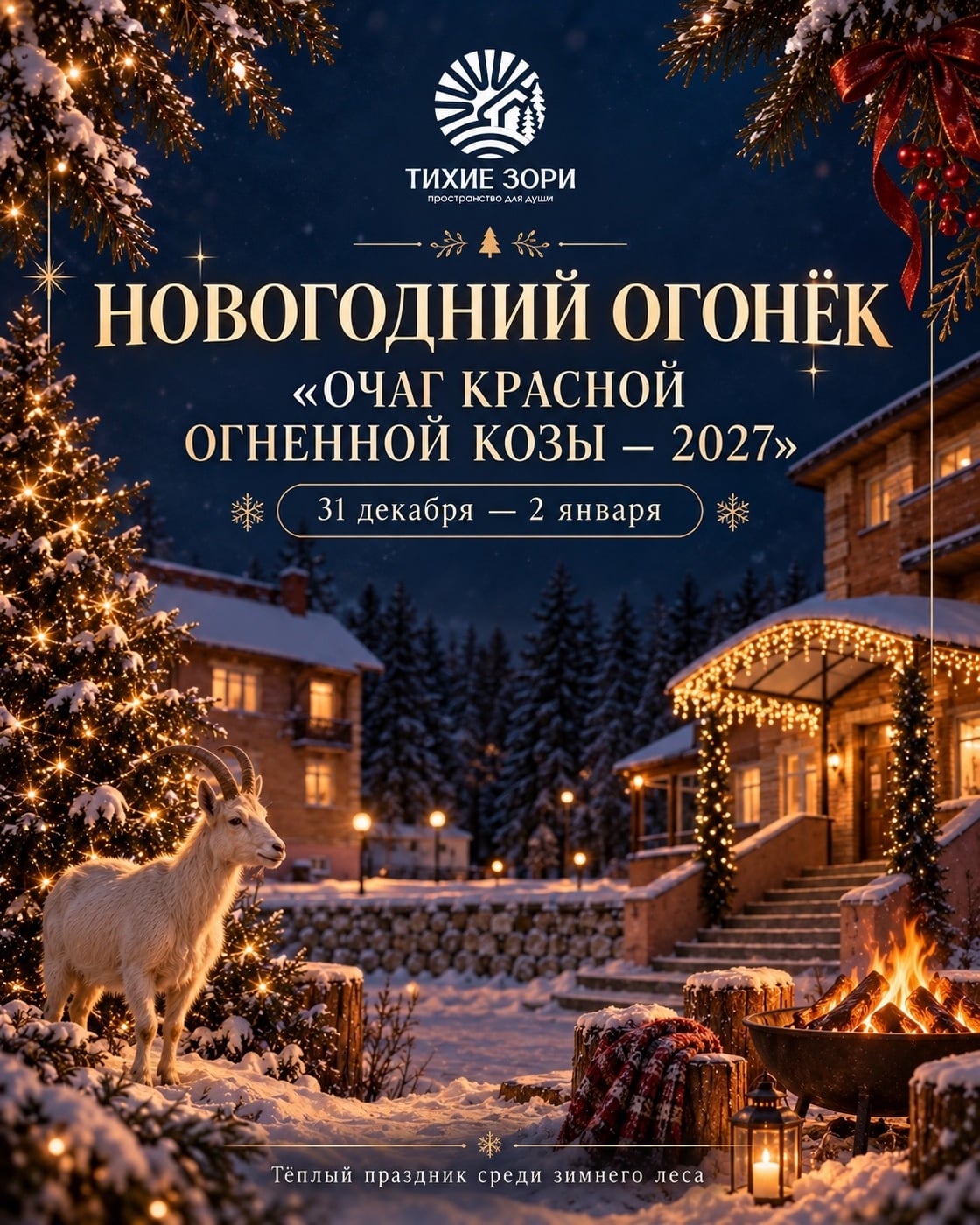 НОВОГОДНИЙ ОГОНЁК В «ТИХИХ ЗОРЯХ»