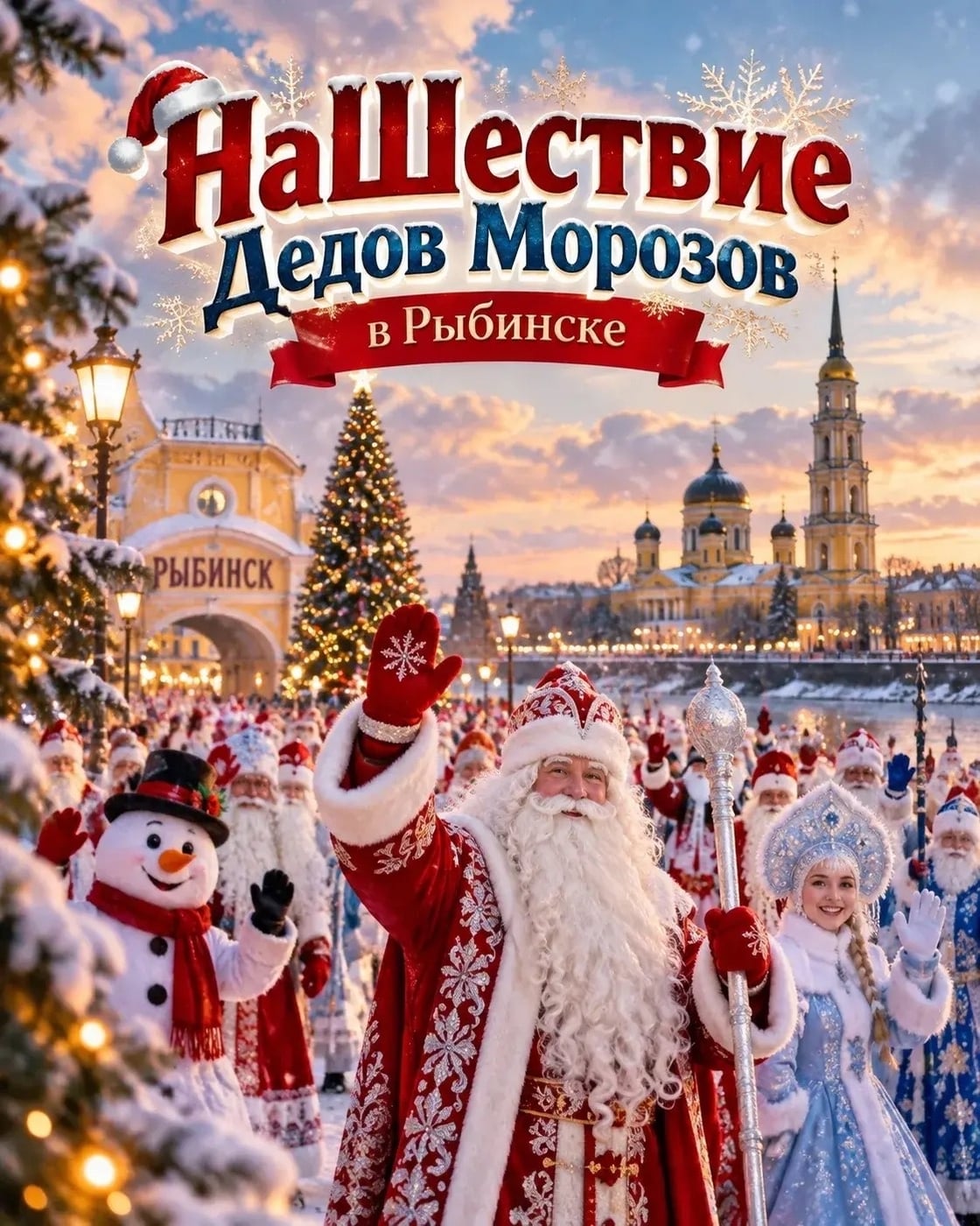 Фестиваль «НаШествие Дедов Морозов» в Рыбинске!