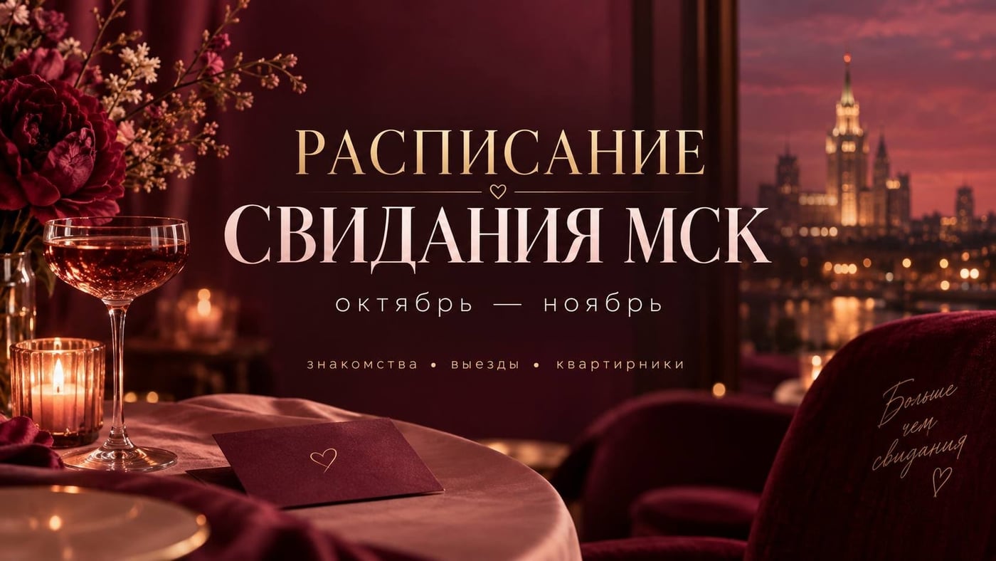 РАСПИСАНИЕ «СВИДАНИЯ МСК» | ОКТЯБРЬ — НОЯБРЬ