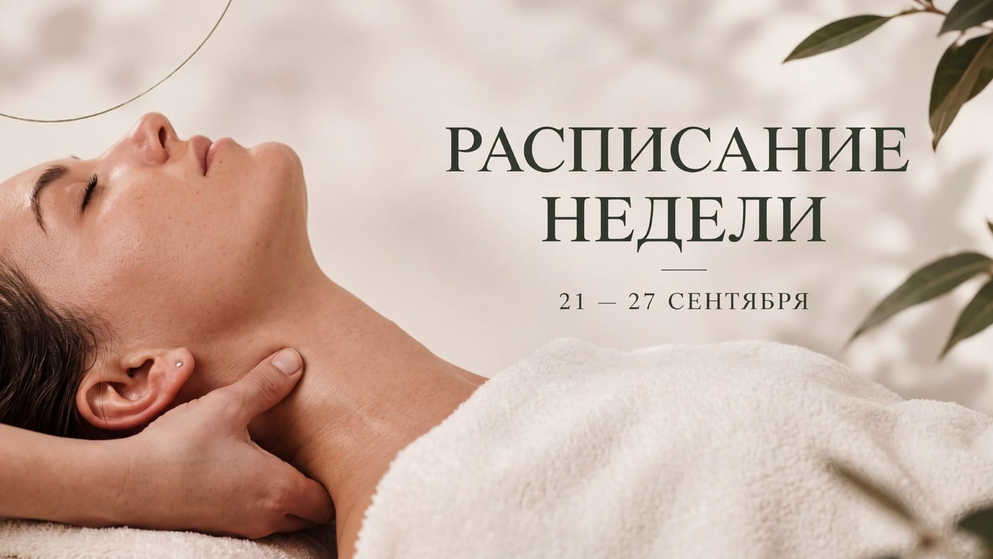 Расписание на 21–27 сентября