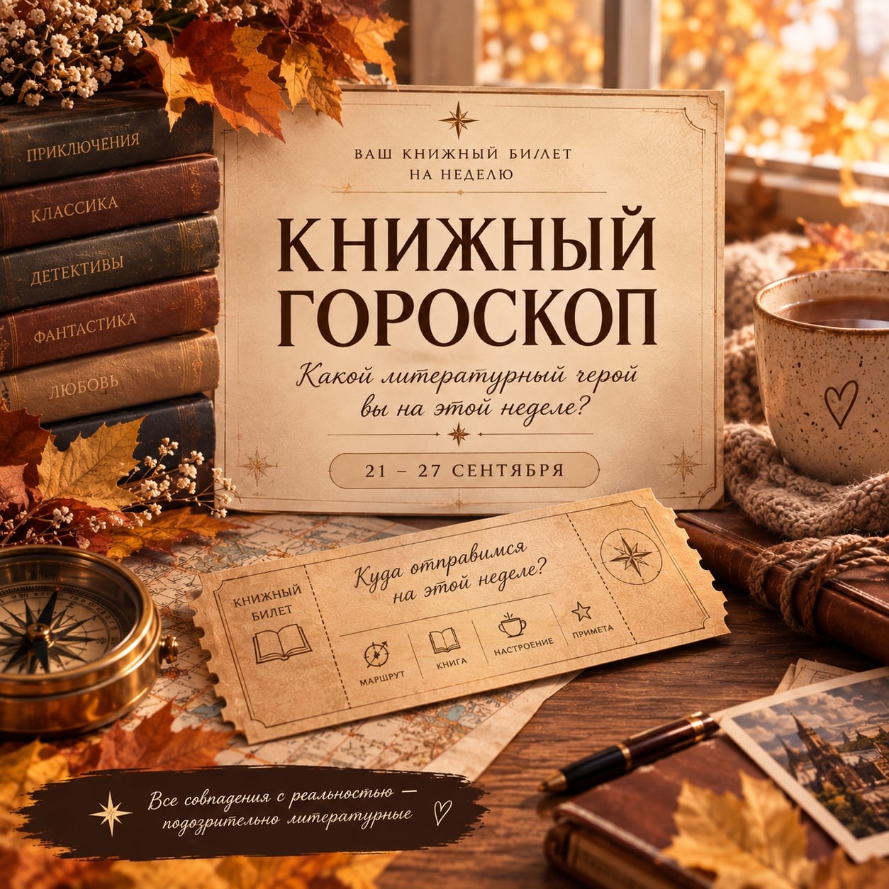 «Книжный гороскоп» | 21–27 сентября