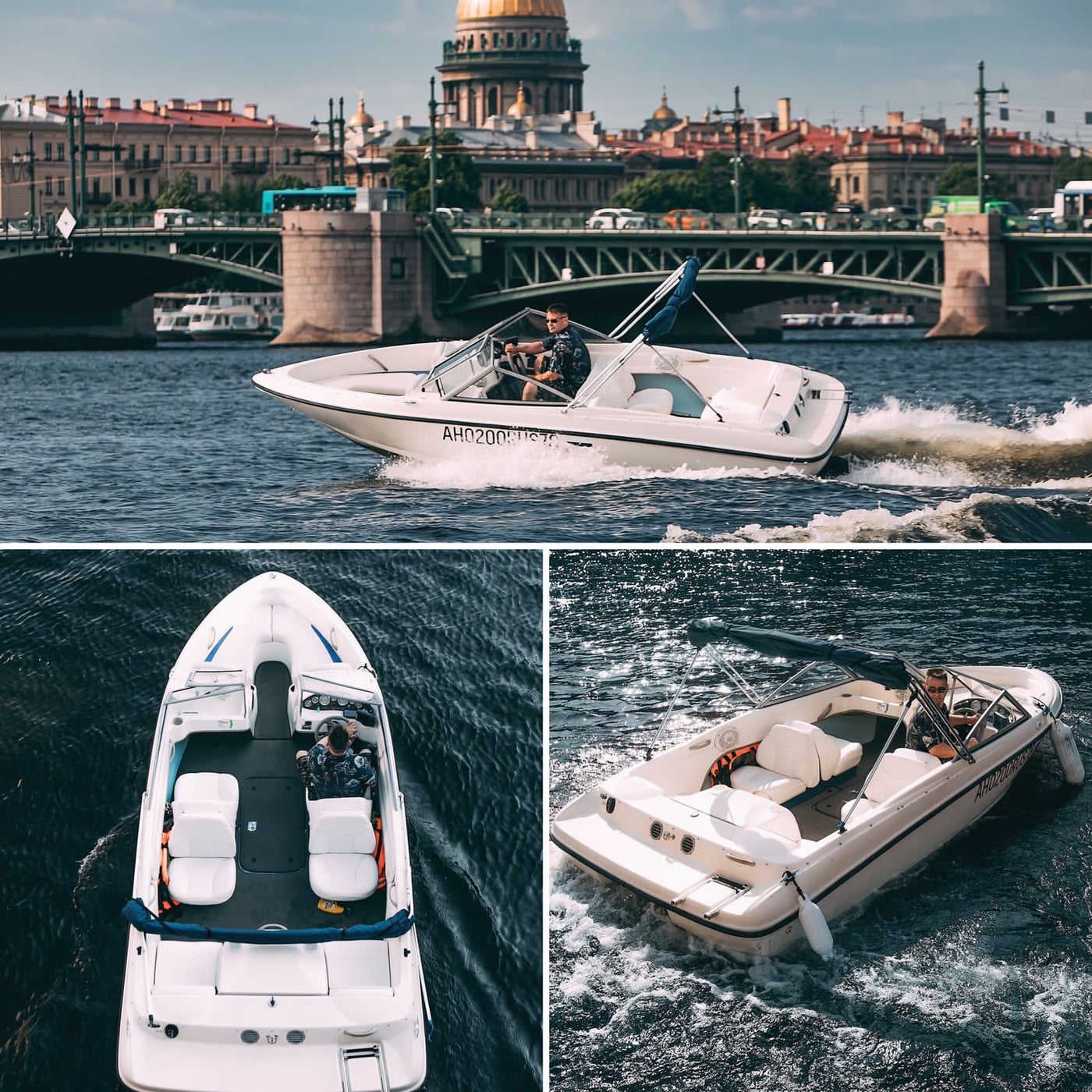 Речная прогулка на катере по центру Петербурга